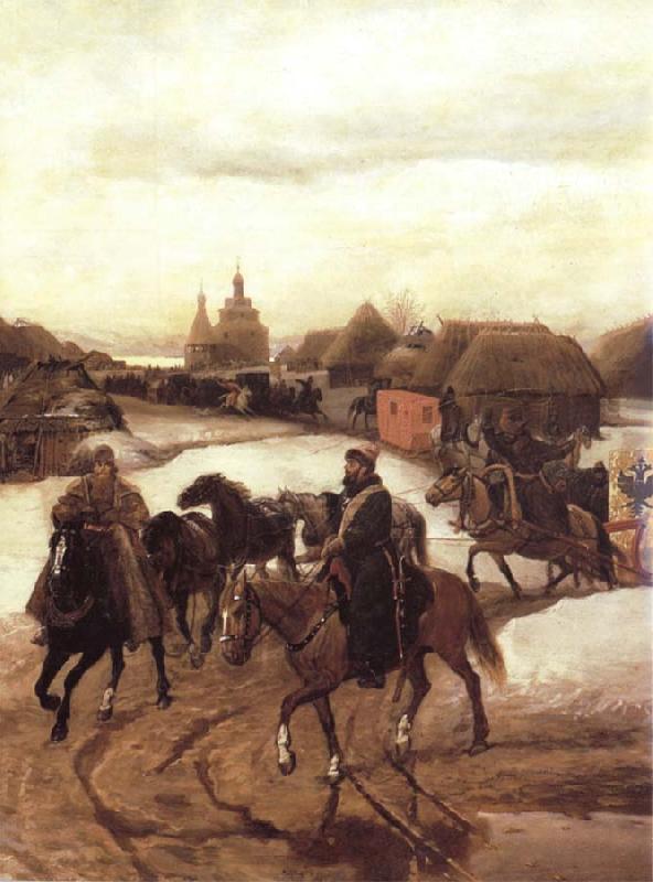 Viacheslav Schwarz The Tsarina-s Spring oil painting image
